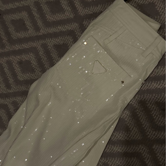 AJE white sequin jeans - Picture 5 of 9
